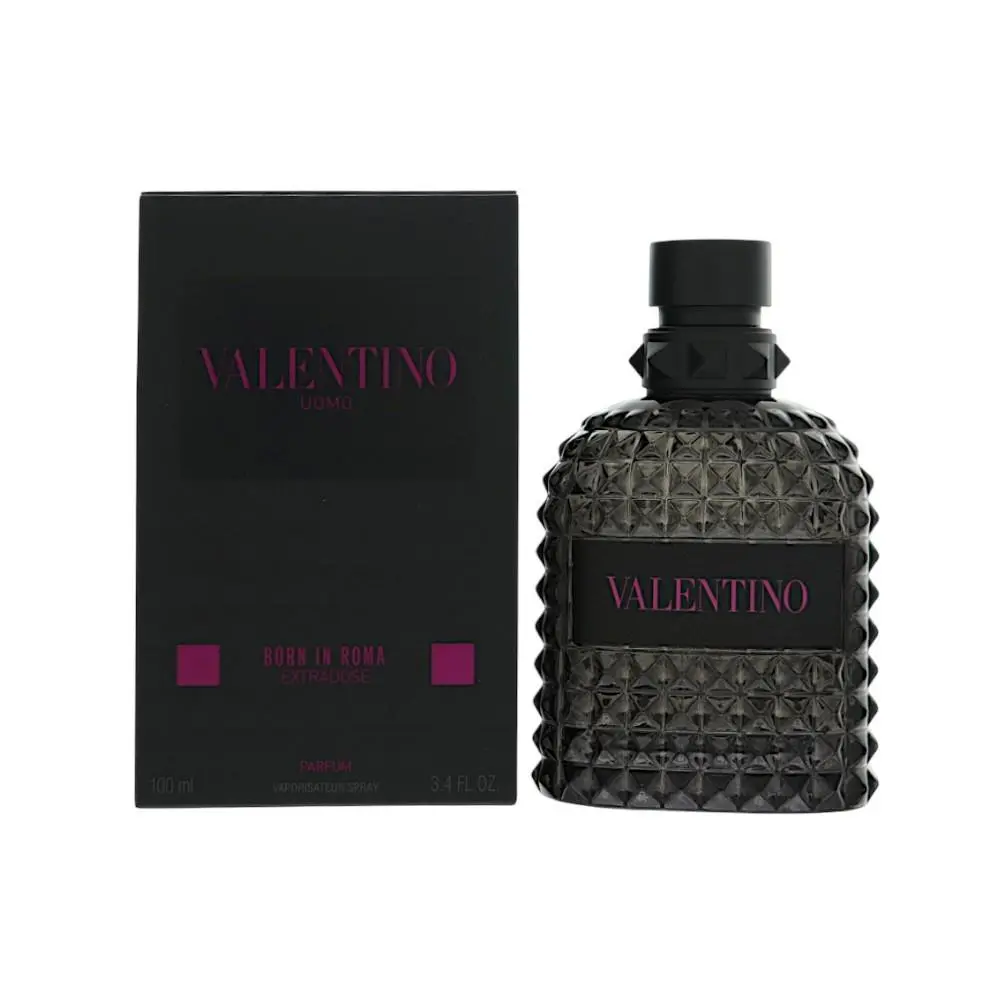 Uomo Born In Roma Extradose by Valentino Box For Men 3.4 Oz Parfum Spray
