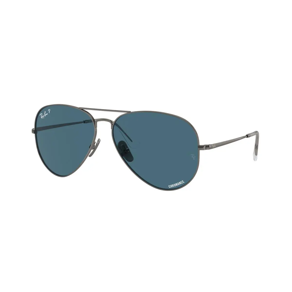 Ray-ban RB 8089 Aviator Titanium Gunmetal Pola 165/S2 Sunglasses