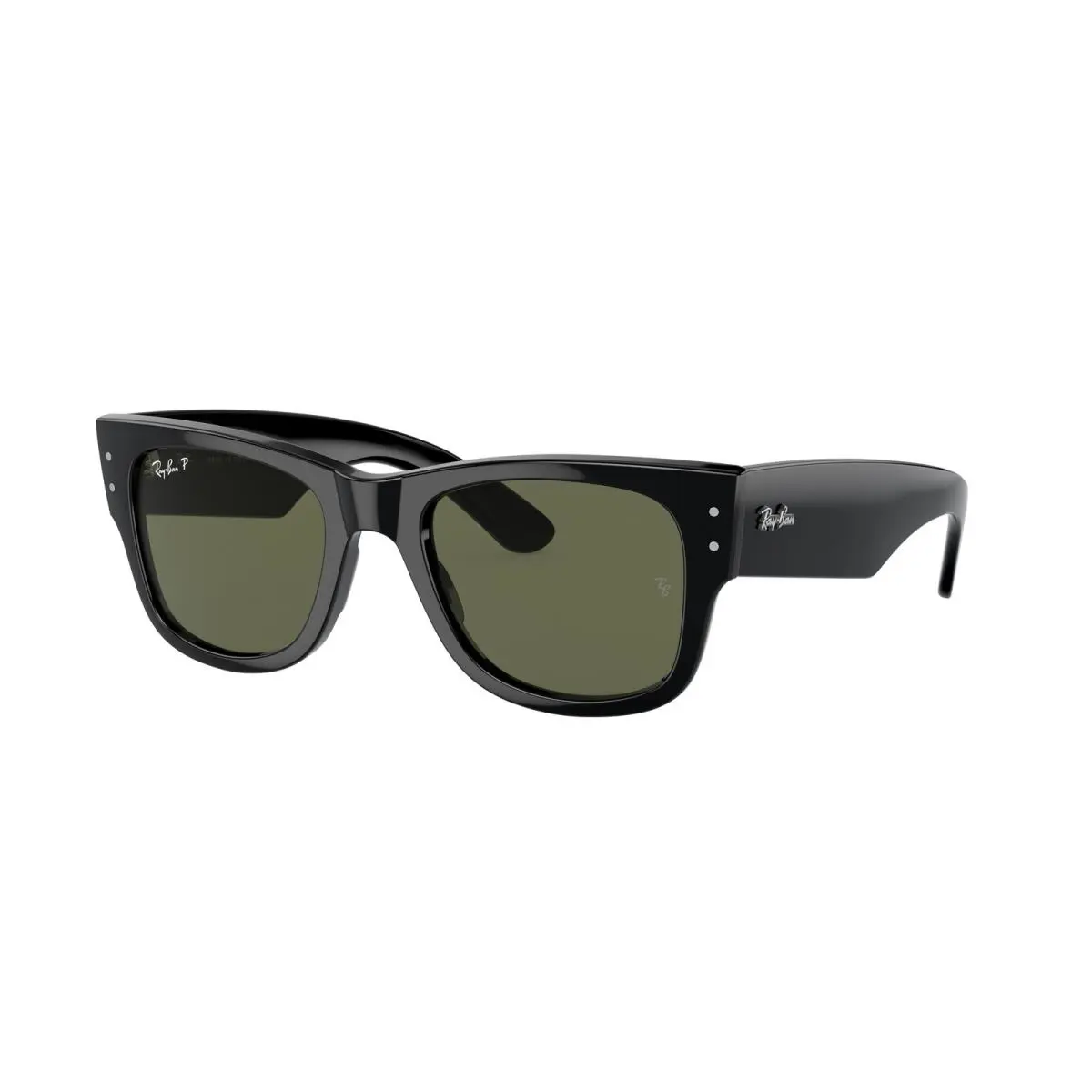 Ray-ban RB 840S Mega Wayfarer Black Green Pola 901/58 Sunglasses