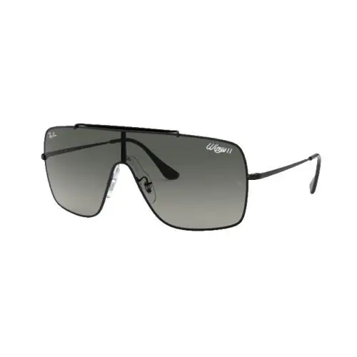 Ray-ban Wings II Polished Black Grey Gradient Lens RB3697 002/11 35