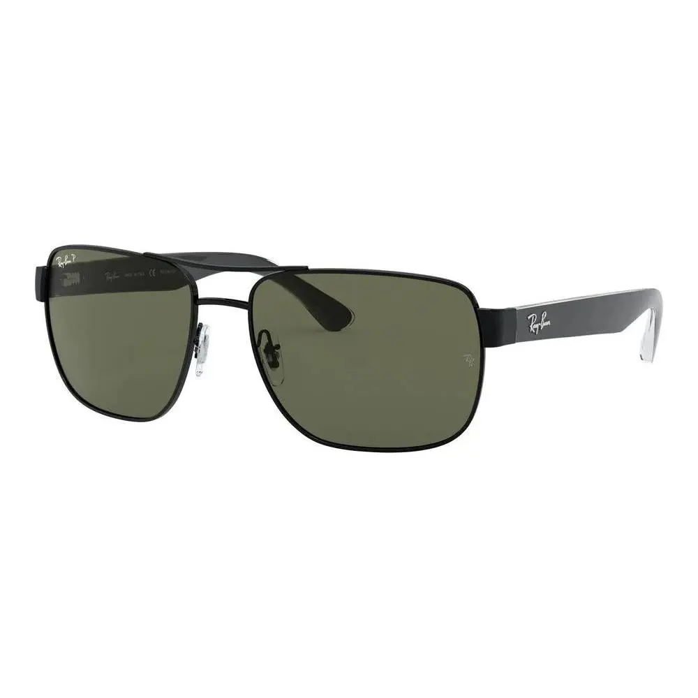 Ray-ban RB3530 002/9A Sunglasses 58mm Black / G-15 Green Polarized Lens