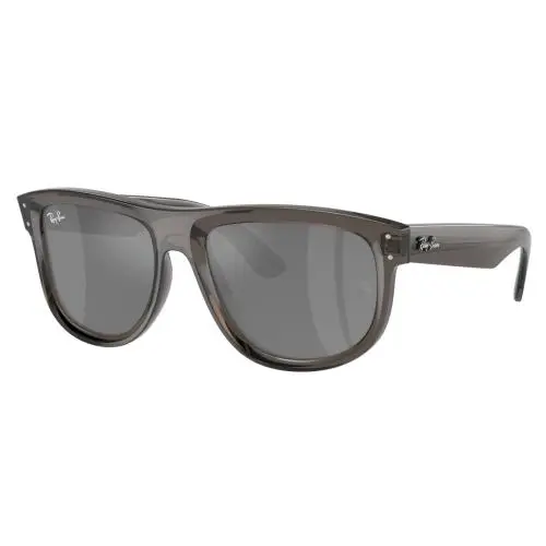 Ray-ban Boyfriend Reverse Polished Transparent Dark Grey RBR0501S 6707GS 56 - Frame: Gray, Lens: Gray
