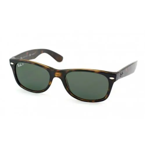 Ray-ban Wayfarer Classic Polished Tortoise Polarized RB2132 902/58 55 - Frame: Brown, Lens: Green