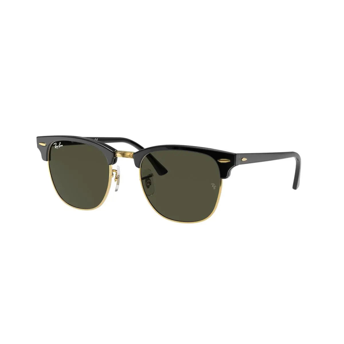 Ray-ban RB 3016 Clubmaster Black on Arista g 1 W0365 Sunglasses