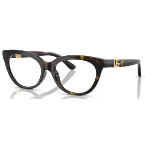 Dolce Gabbana DX5005U 502 Eyeglasses Youth Kids Girl`s Havana Full Rim 48mm
