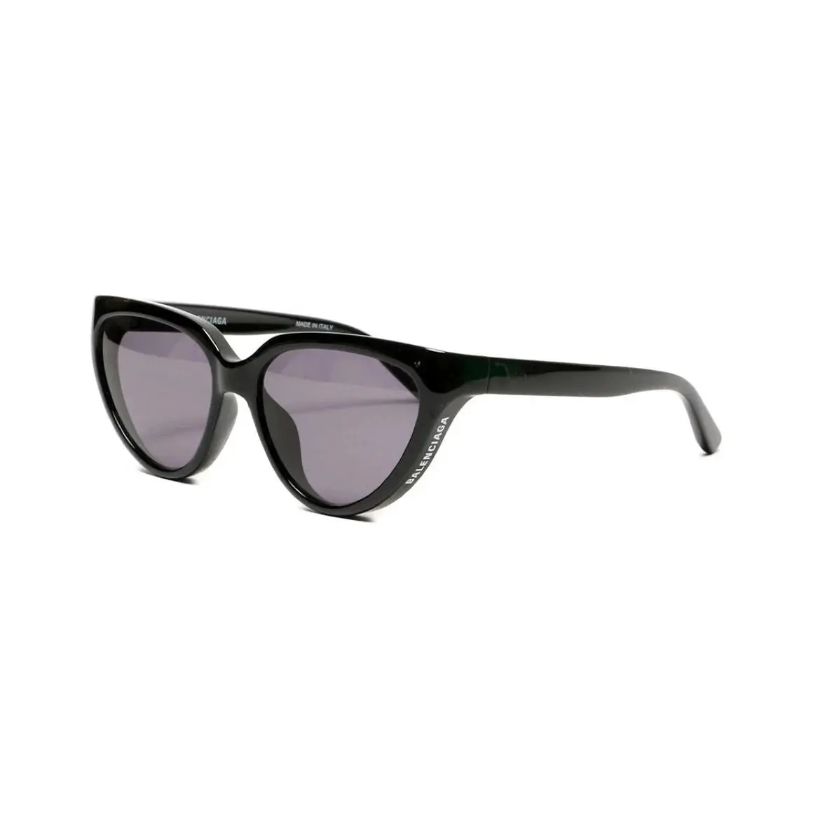 Balenciaga BB0149S 001 Plastic Cat Eye Women Sunglasses Black with Case