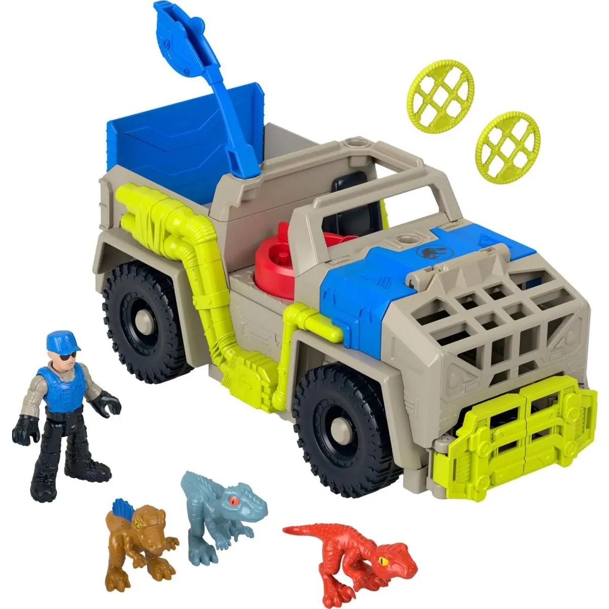 ​fisher-price Imaginext Jurassic World Dinosaur Toys Track Transport Dino Truc