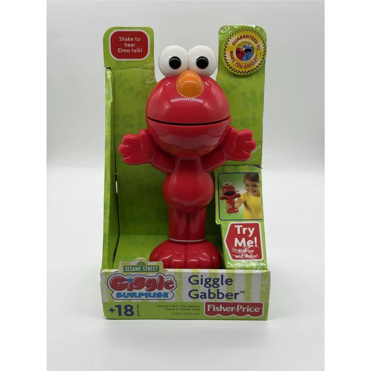 Fisher Price Sesame Street Elmo Giggle Gabber - C1212 - Htf - - Look