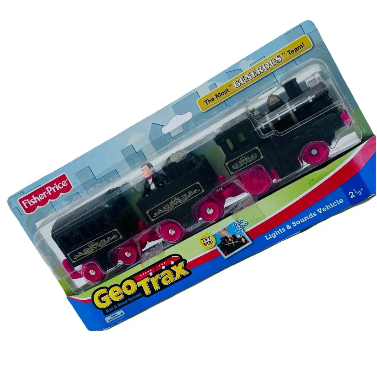 Geotrax Train L5908 The Most Generous Team 2007 Retired Push Toy