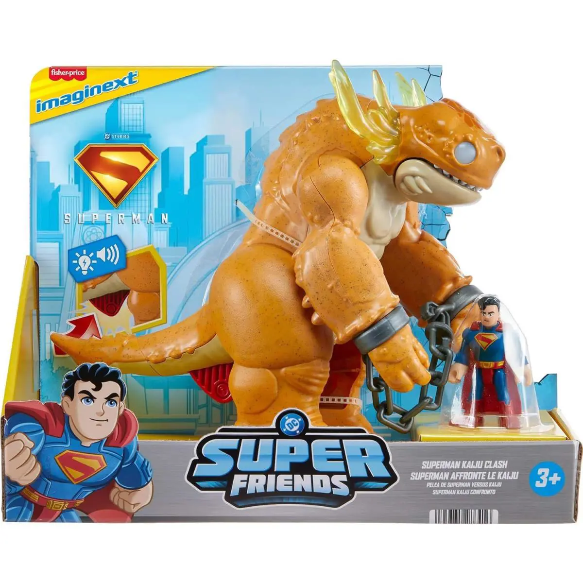 Fisher Price DC Super Friends Imaginext Superman Kaiju Clash Figure Set