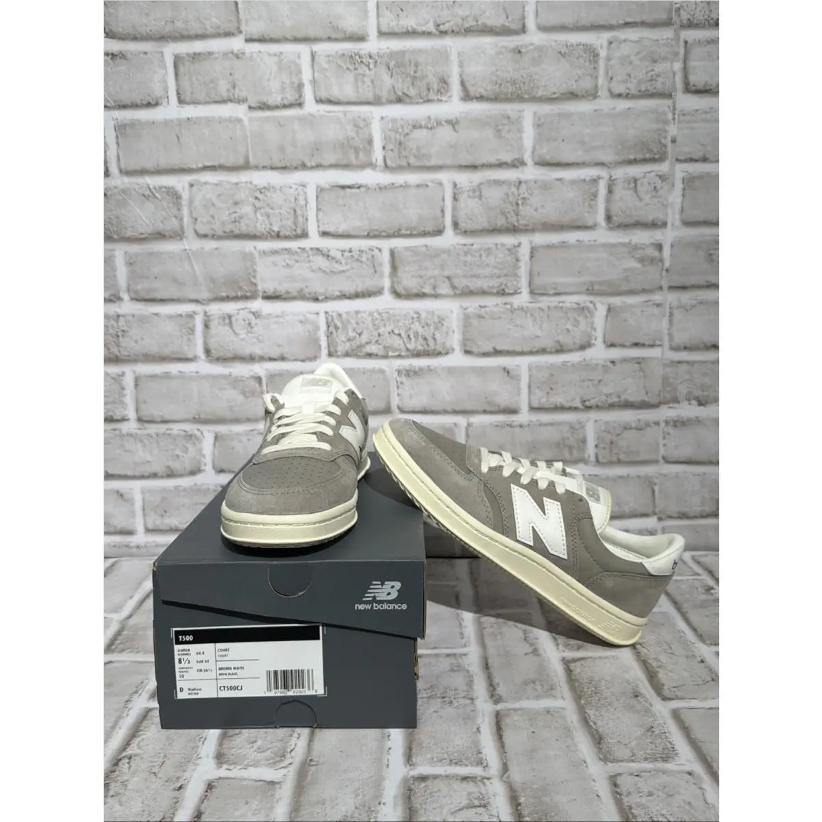 New Balance T500 Brown/white Men Casual Sneaker CT500CJ Sz 8.5 New