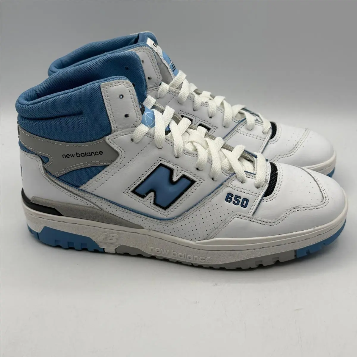 New Balance 650 Sneakers Mens 8.5 White Interstellar Blue High Top BB650RCK