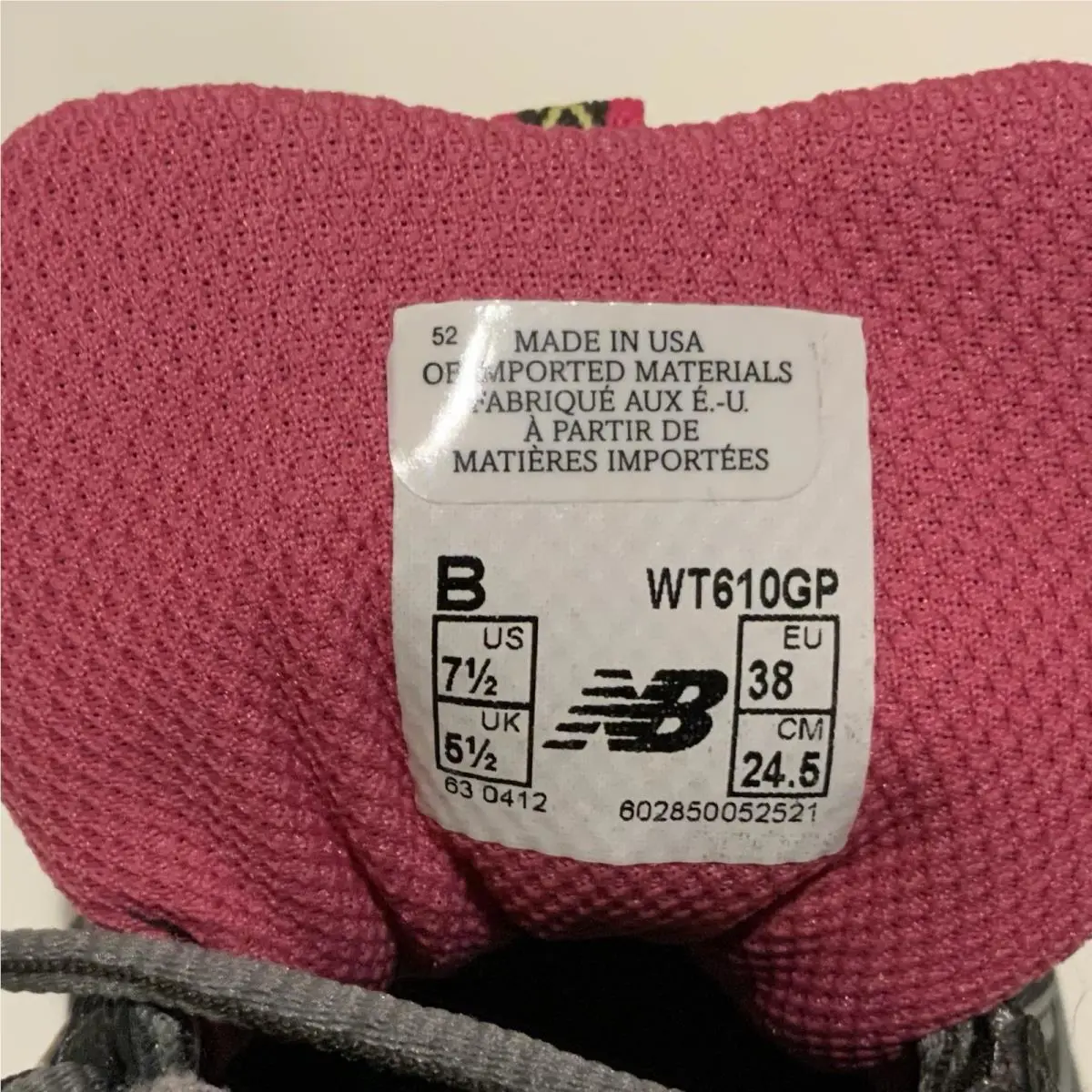 New Balance shoes - New Balance 610 - WT610GP - Pink, Gray, Black 10