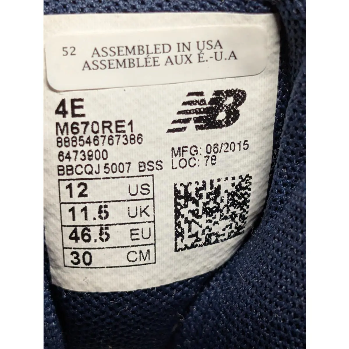New Balance shoes - M670RE1 - M670RE1 - Blue 6