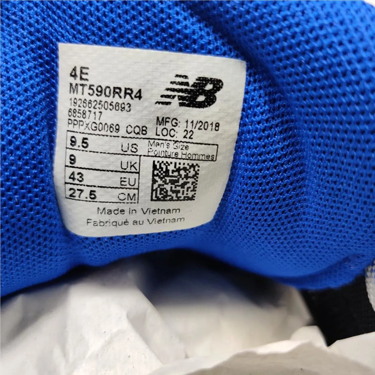 New Balance shoes - New Balance T590 v4 - MT590RR4 - Gray (UPC: 192662505693) 3