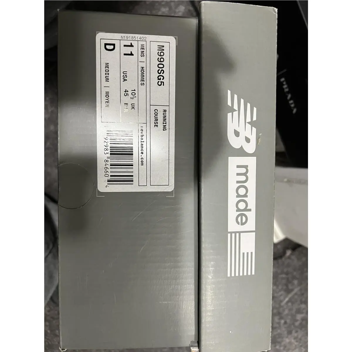 New Balance shoes - Made in USA - Made USA - M990SG5 - Gray, Manufacturer: Grey/Castlerock 2