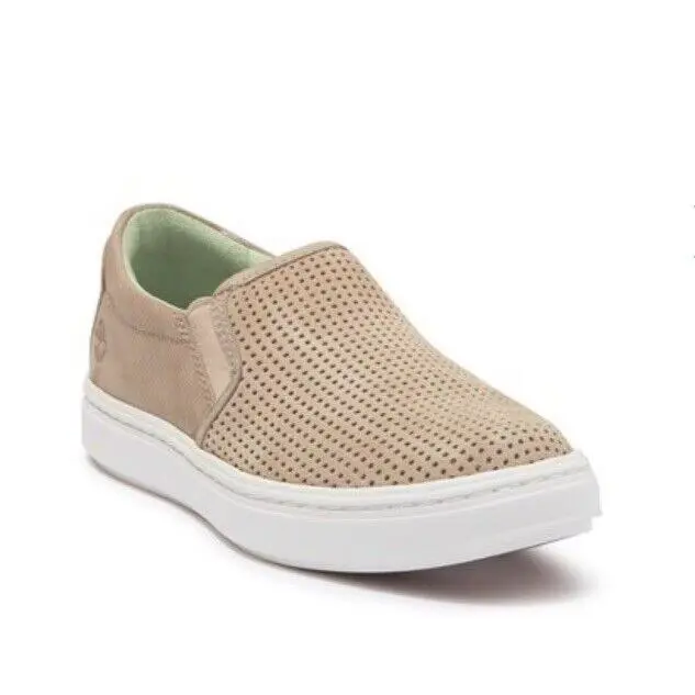 Timberland Londyn Double Gore Slip-on Sneaker Womens Sz 9.5 - Beige
