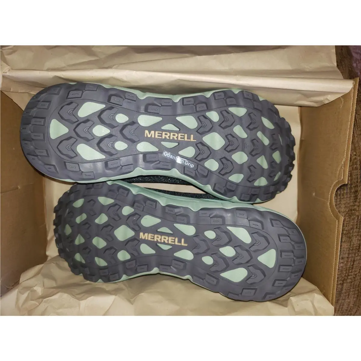 Merrell shoes - MERRELL NOVA 4 TRAIL RUNNER - J068411 - FOSSIL = GREY / GREEN 13