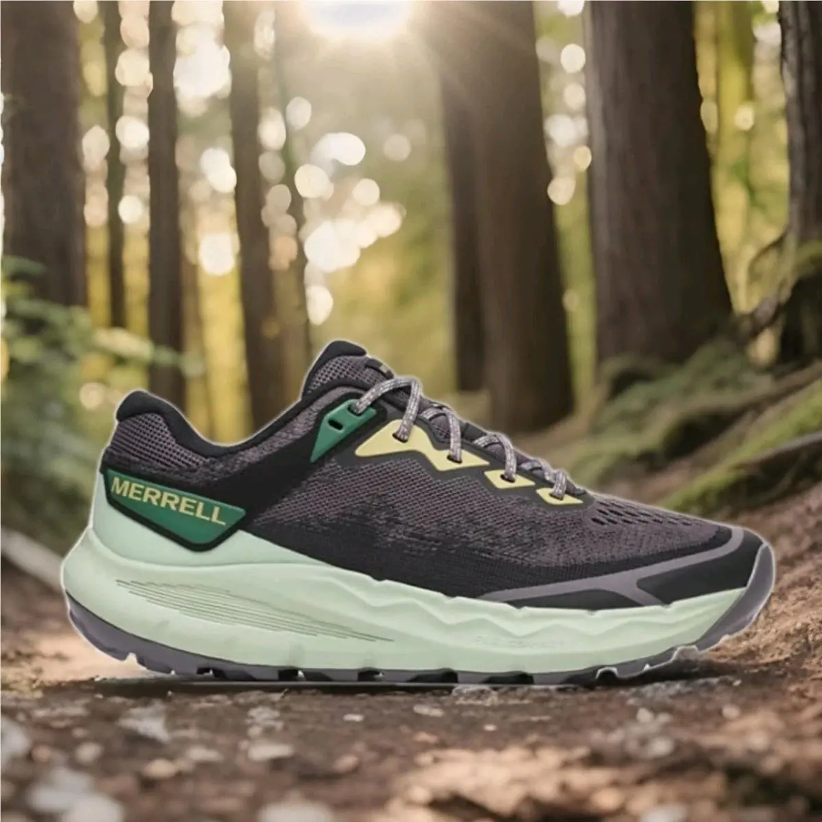 Merrell shoes - MERRELL NOVA 4 TRAIL RUNNER - J068411 - FOSSIL = GREY / GREEN 19