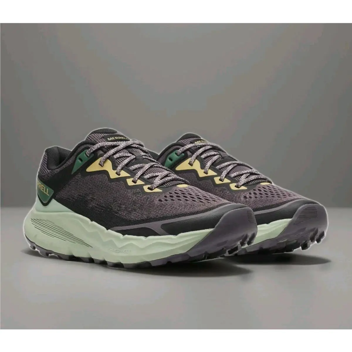 Merrell shoes - MERRELL NOVA 4 TRAIL RUNNER - J068411 - FOSSIL = GREY / GREEN 23