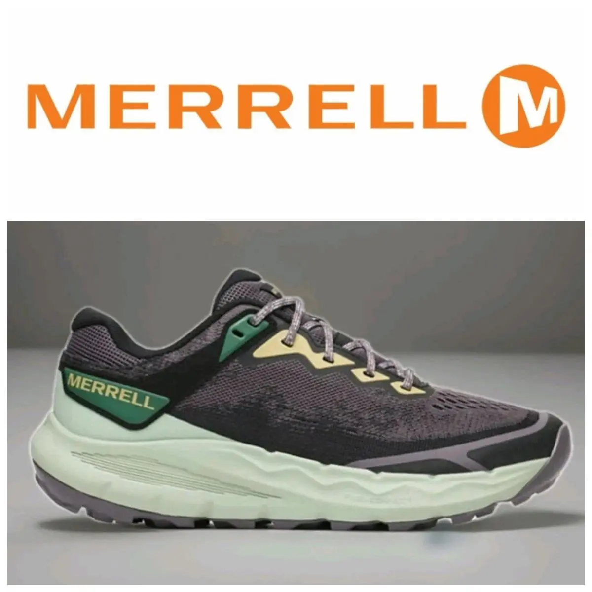Merrell shoes - MERRELL NOVA 4 TRAIL RUNNER - J068411 - FOSSIL = GREY / GREEN 17