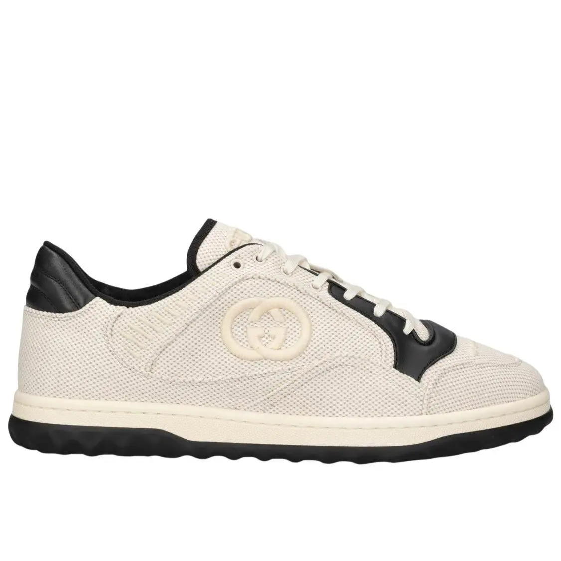 Men`s Gucci Beige Canvas Leather MAC80 Sneakers 782783