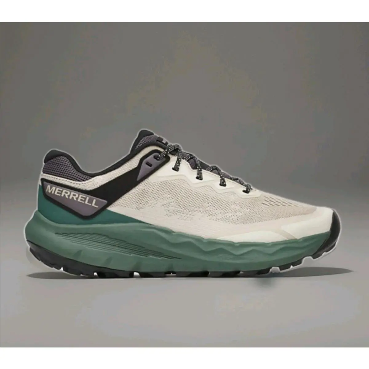Merrell shoes - MERRELL NOVA 4 TRAIL RUNNER - J068411 - GREIGE = GREEN / BEIGE / GREY 2