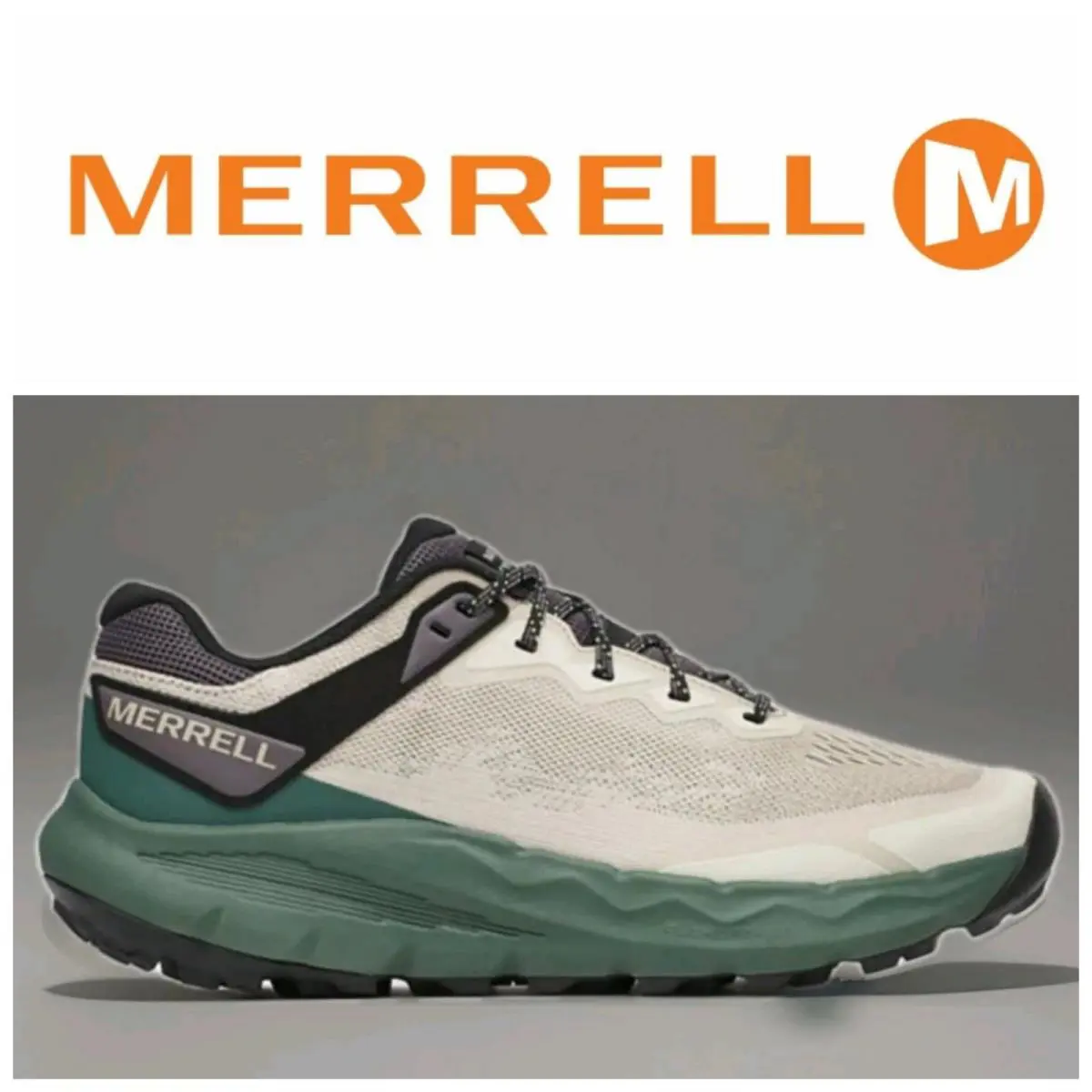 Merrell shoes - MERRELL NOVA 4 TRAIL RUNNER - J068411 - GREIGE = GREEN / BEIGE / GREY 18