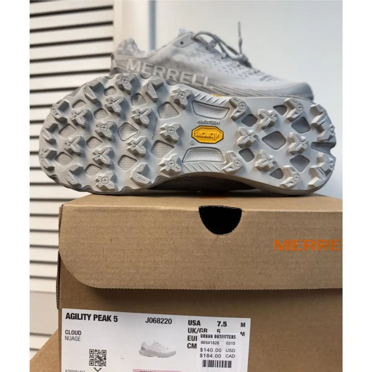 Merrell shoes - Merrell Agility Peak 5 - Agility Peak - J068220 - Gray 7
