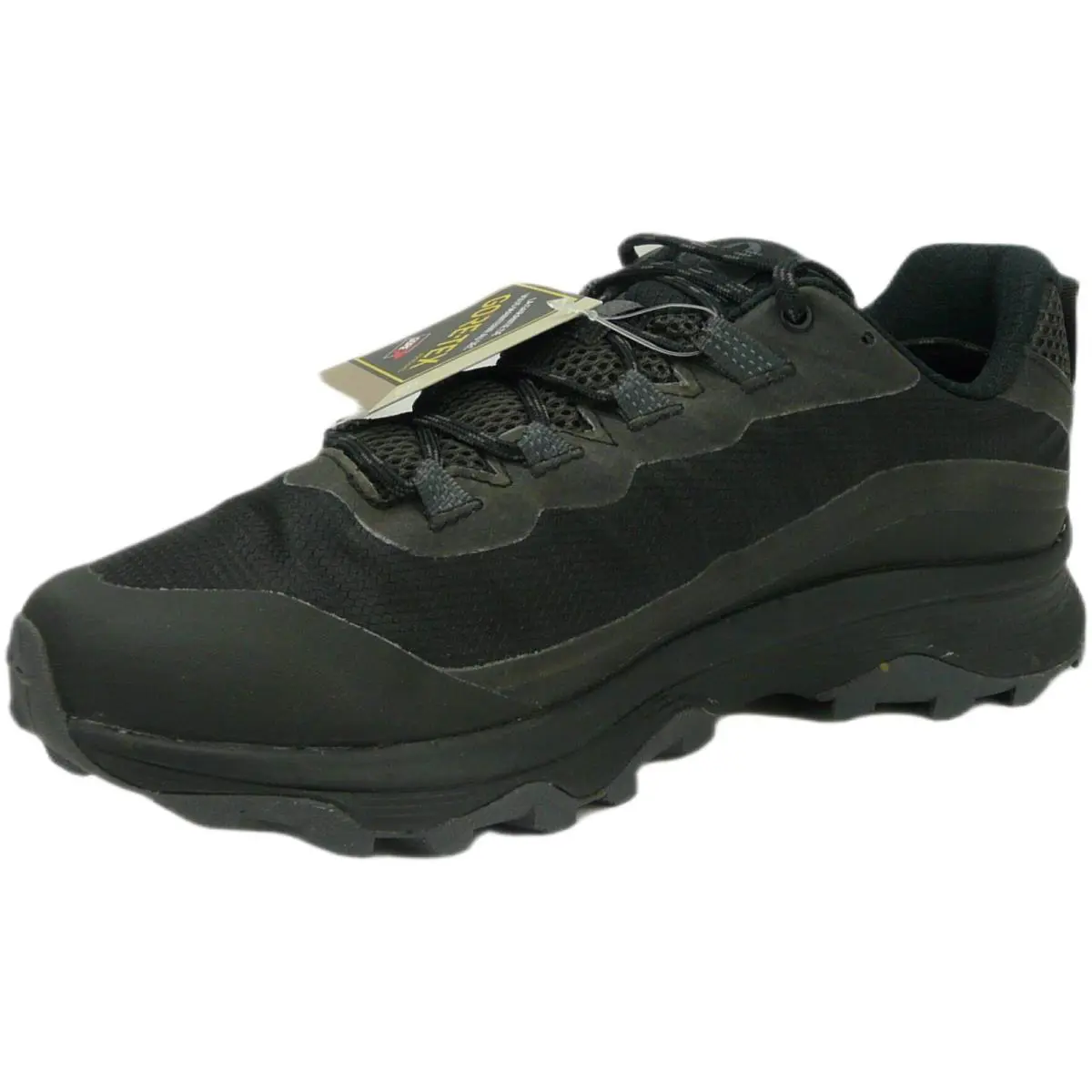 Merrell Moab Speed Gtx Women`s Hiking Shoes Black / Asphalt US 10 Wide - Black