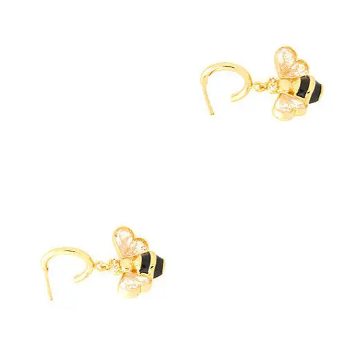 Kate Spade K8014 960 All a Buzz Stone Bee Huggies Studs Earrings