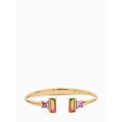 Kate Spade Geo Gems Open Hinged Cuff Bracelet O0RU3220 Multi 974