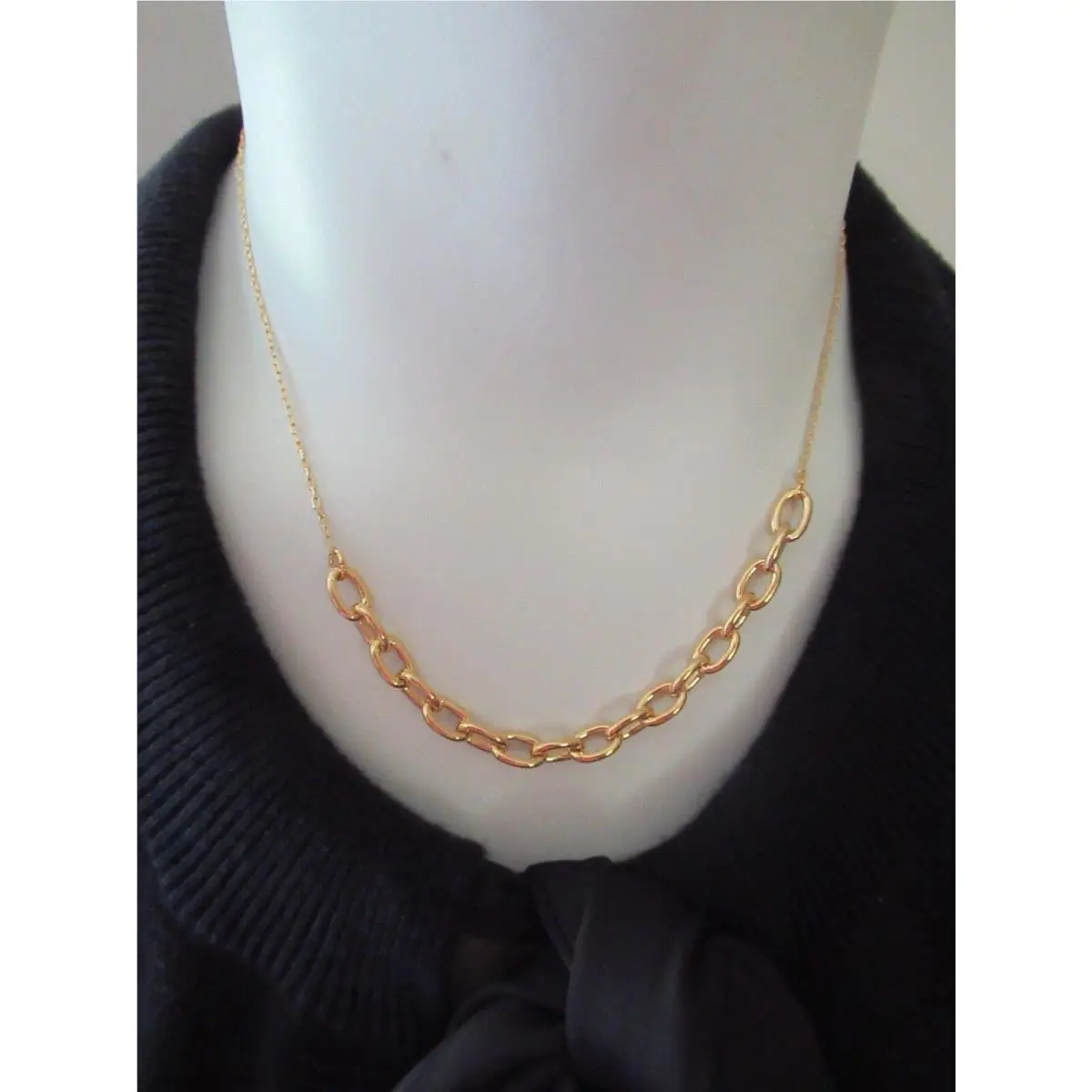 Kate Spade Chain Reaction Gold Plated Link Chain Necklace
