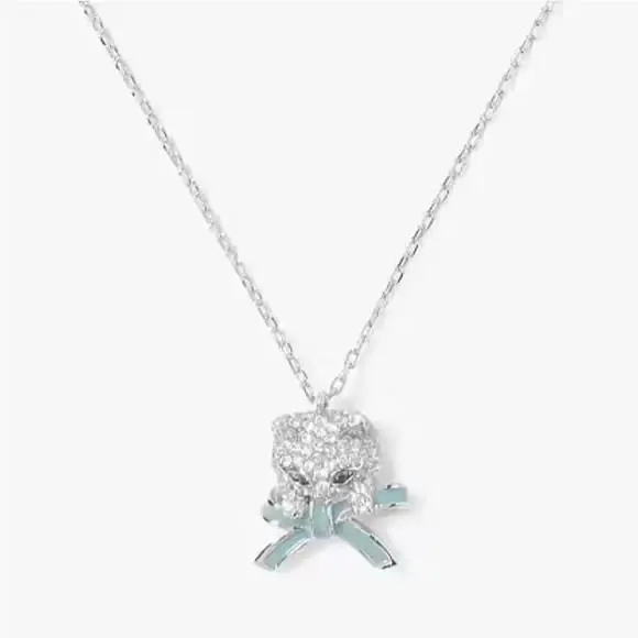 Kate Spade Pretty Kitty Pav Mini Pendant Necklace