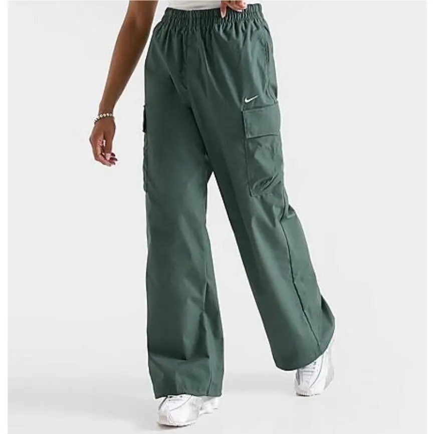 Nike Women`s Sportswear Everything Wovens Mid-rise Cargo Pants Vintg/sail L