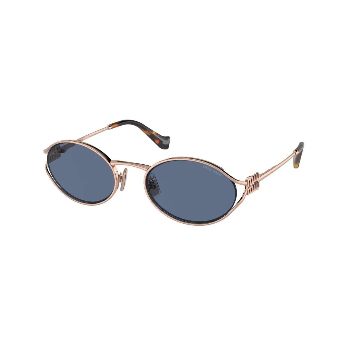 Miu Miu MU 52YS Pink Gold Dark Blue ZVF1V1 Sunglasses