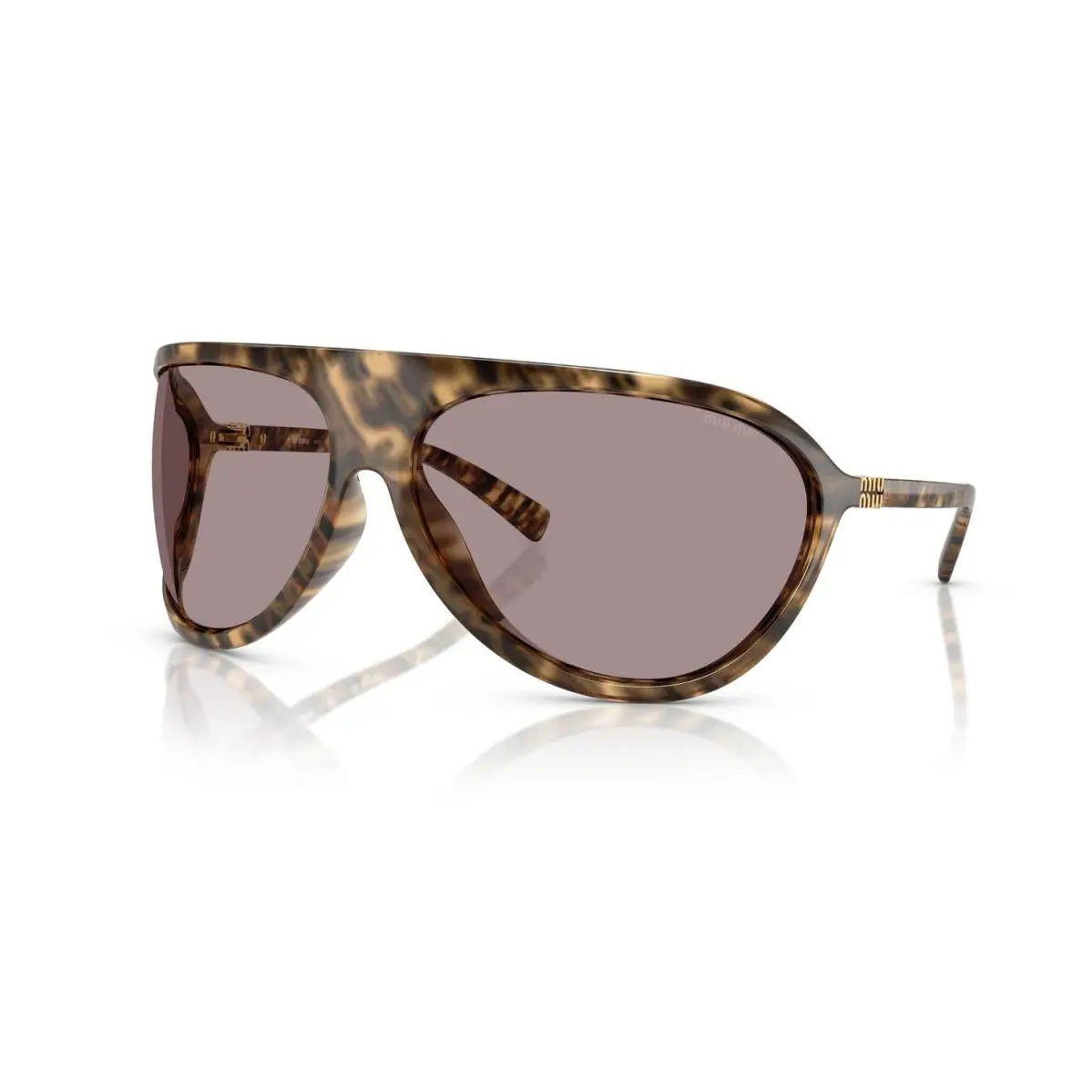 Miu Miu MU A01S Havana/light Purple Brown 11Z06I Sunglasses