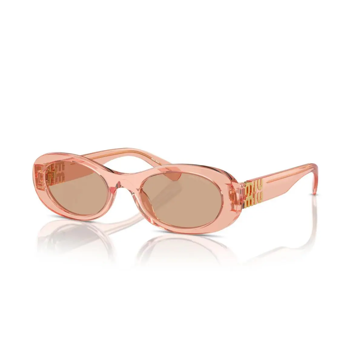 Miu Miu Smu 06ZS Transparent Hazelnut Brown/brown 13T1P1 Sunglasses