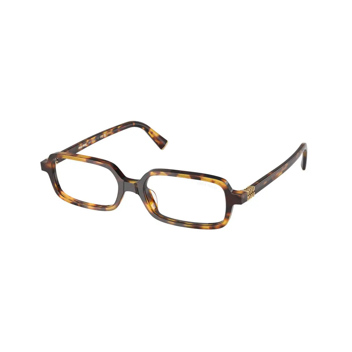 Miu Miu MU 11ZSF Havana Honey Clear Blue Light 14L08N Sunglasses