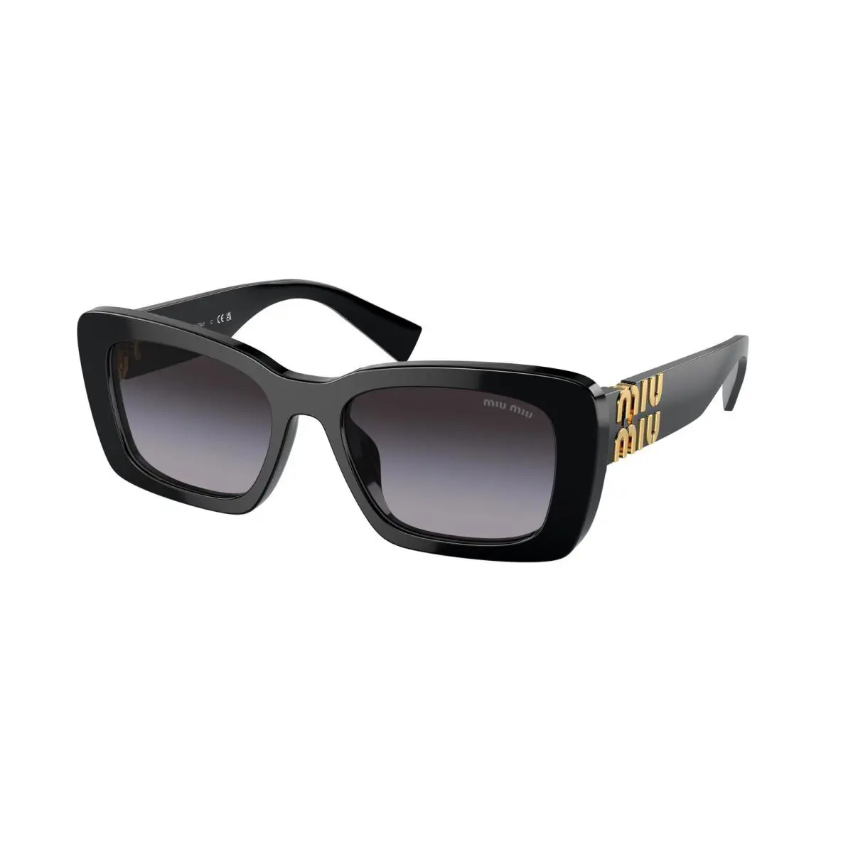 Miu Miu MU 7YS Black Gradient Grey 1AB5D1 Sunglasses