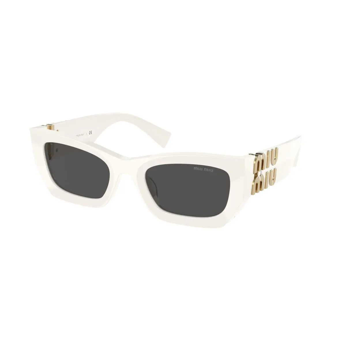 Miu Miu MU 9WS White Dark Grey 1425S0 Sunglasses