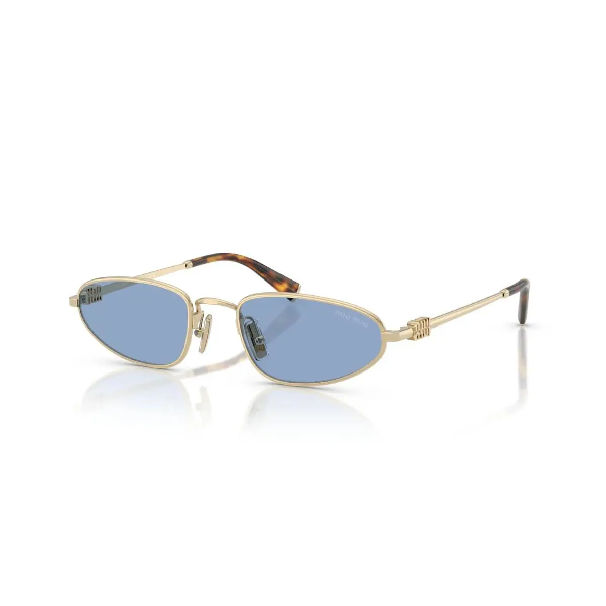 Miu Miu MU A52S Pale Gold/light Blue ZVN60O Sunglasses