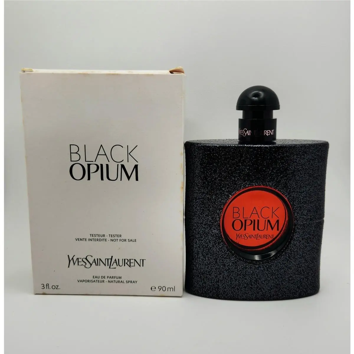 Black Opium  3oz / 90ml Edp Eau de Parfum in White Box by Yves Saint Laurent