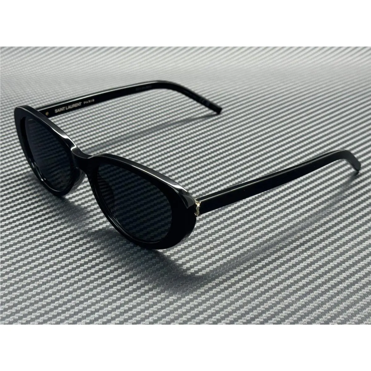 Saint Laurent SL M154 001 Black Gold Grey Women`s 55 mm Large Sunglasses
