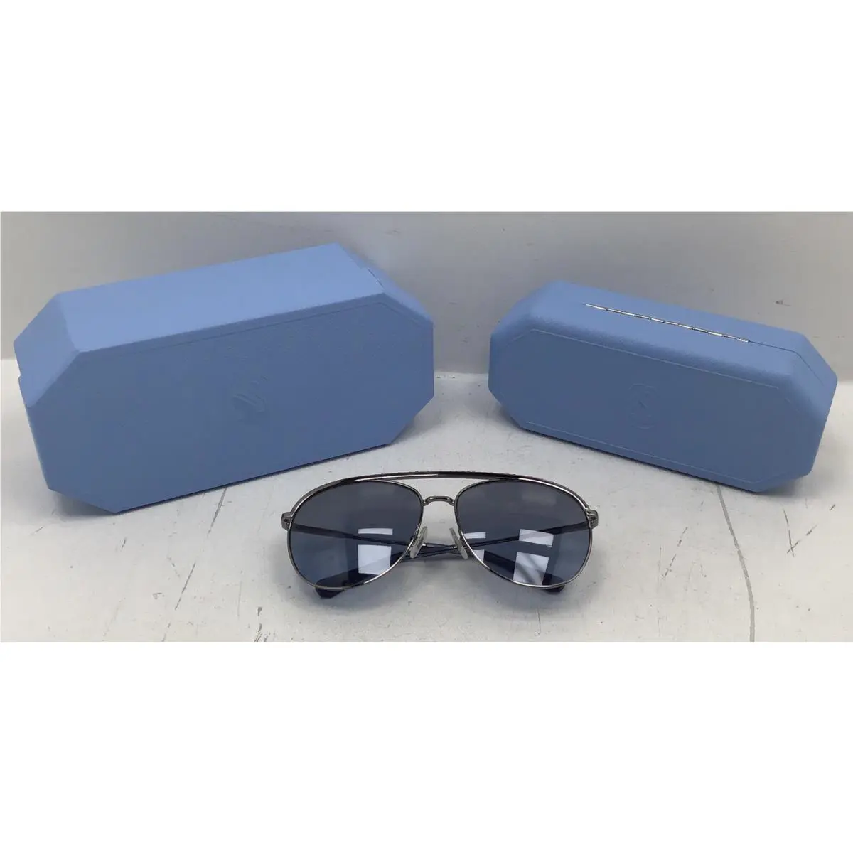 Swarovski Women’s Aviator Sunglasses In Blue with Diamonds 0SK7005