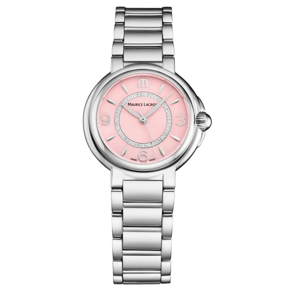 Fiaba FA1104‑SS002‑F20‑1 32 mm Pink Diamond Quartz Watch by Maurice Lacroix