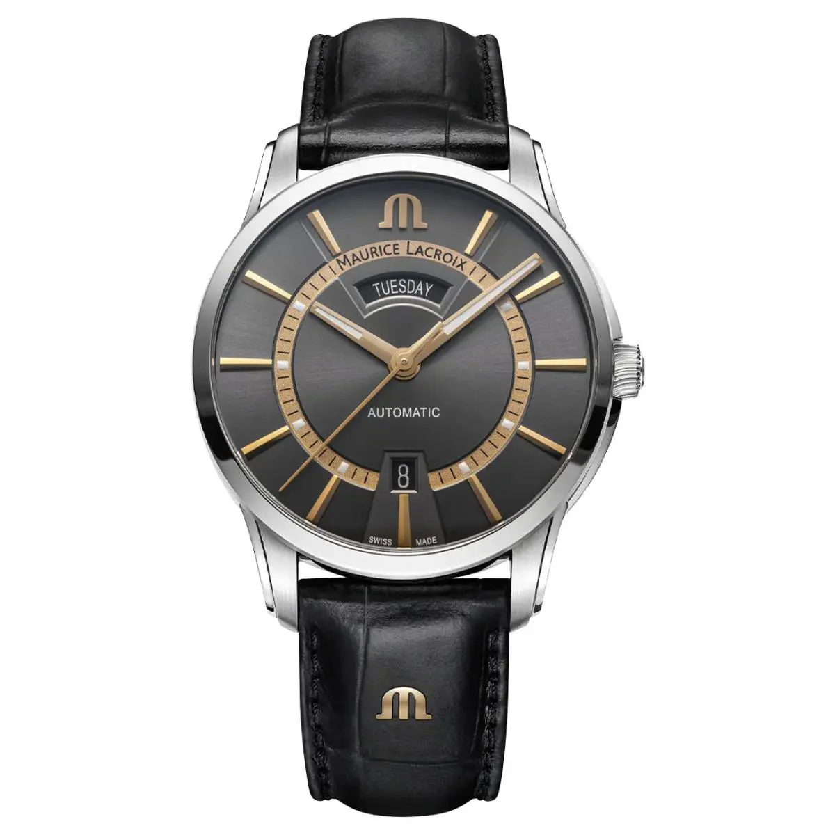 Pontos Automatic Steel Day/date Mens Watch PT6358-SS001-333-2 by Maurice Lacroix