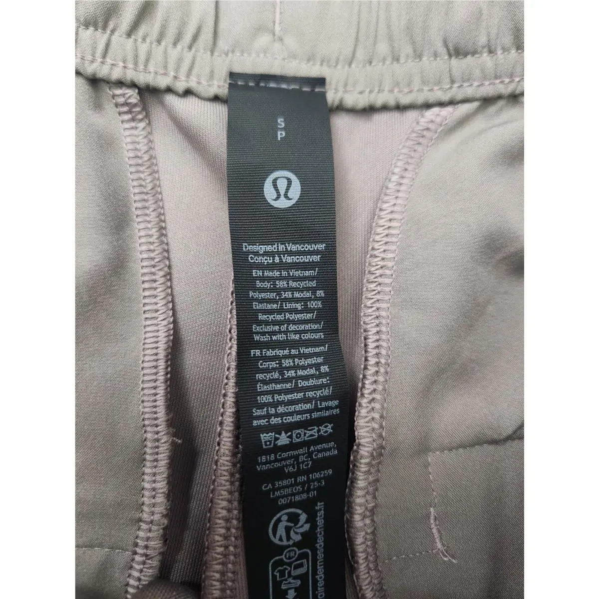 Lululemon clothing - Warm Ash Gray 5