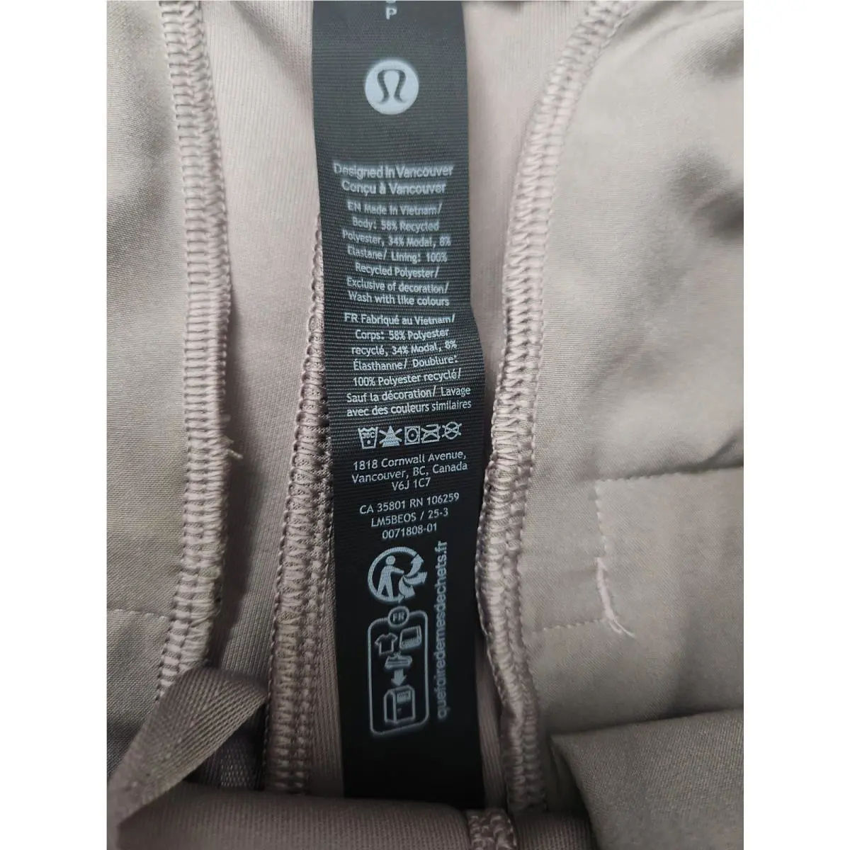 Lululemon clothing - Warm Ash Gray 6