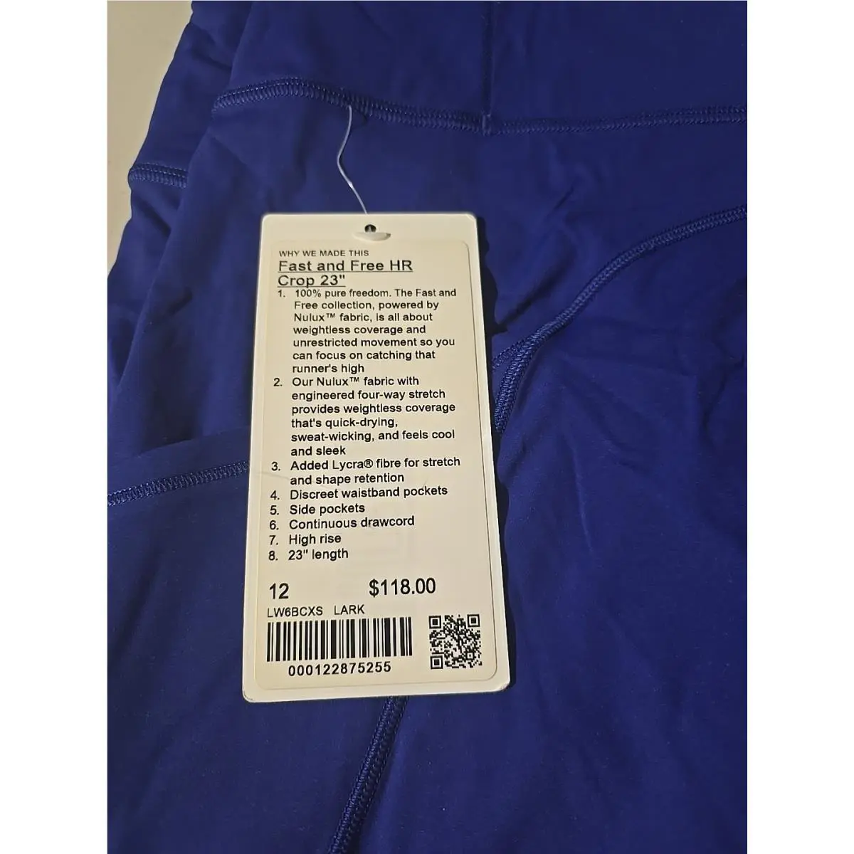 Lululemon clothing - Blue 2